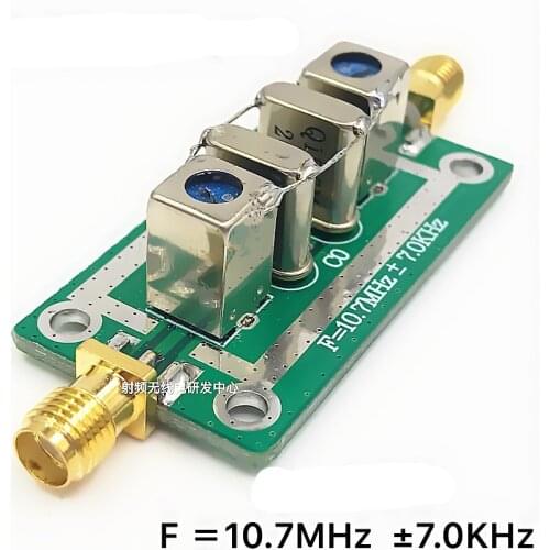 10.7MHZ crystal filter AM Bandpass Narrowband Crystal Filter 10MHz -11.4MHz