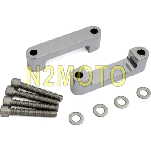 23" and 26" Chrome Motorcycle Front Fender Spacer Adapter Bracket for Harley Road King FLHR Road Glide FLTR 96-13