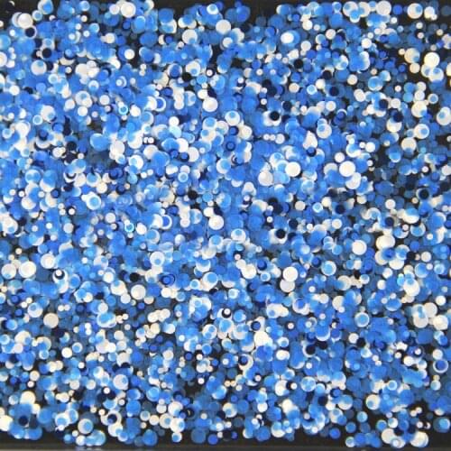500Gram/lot Round Glitter Black Blue White colors Shiny Metallic Nail Art Resin Slime Decoden Supplies 1mm2mm3mm Mixed YMP-21
