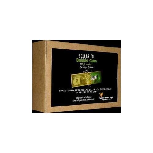 Dollar to Bubble Gum - Magic Trick,Coin & Money Magic,Close Up,Street,Accessories,Stage Magic,Gimmick