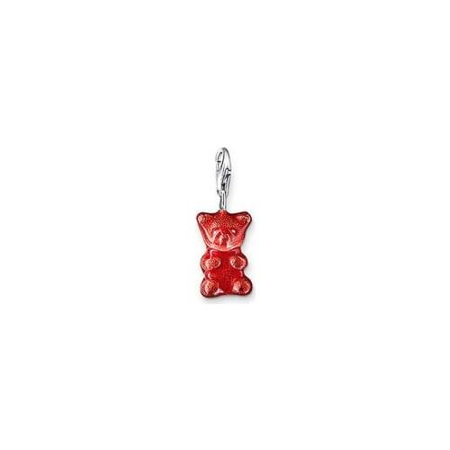 Fashion Red Rubber Bear Diy Animal Charms Fit Bracelet & Neckalce Making Jewelry For Women Bedeltjes SCH0081