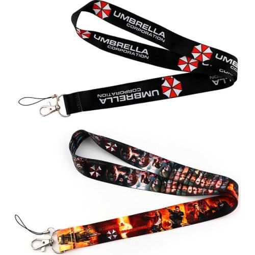 20pcs/lot G2298 Cartoon Umbrella Multi-function Mobile Phone Strap Tags Neck Lanyards for key Lanyard Badges Neck Straps webbing