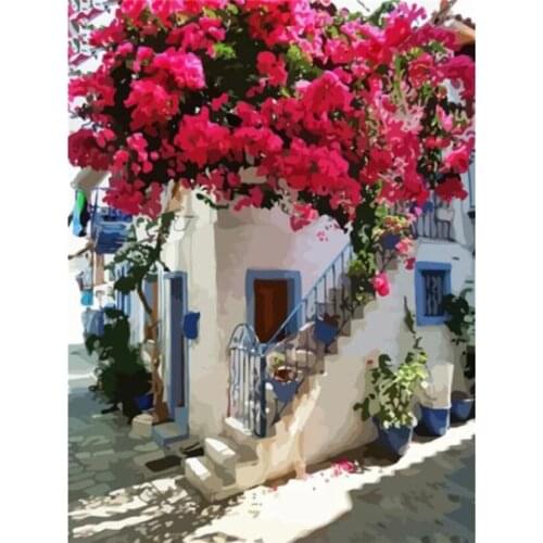 DIY Diamond Painting Landscape House DIY Embroidery Cross Stitch Kits Needlework Craft For Home Decor GJ912