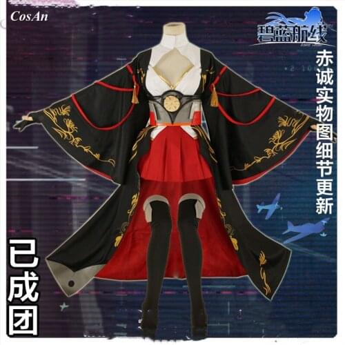 New Game Azur Lane Akagi Cosplay Costume The High Quality Fashion Battle Uniform Party Role Play Clothing Custom-Make Any Size