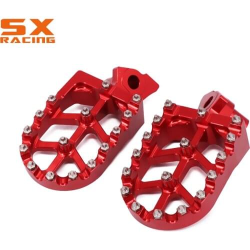 Motorcycle Aluminum Foot Pegs Footpeg Pedals FootRest For HONDA CR125 CR250 95-99 CR500 95-05 YAMAHA YZ125 YZ250 WR400 97 98