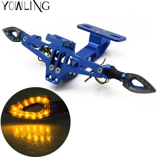 Motorcycle license plate frame equipped with steering lamp license plate For Honda CB500 CB 500 1998 - 2003 1999 2000 2001 2002