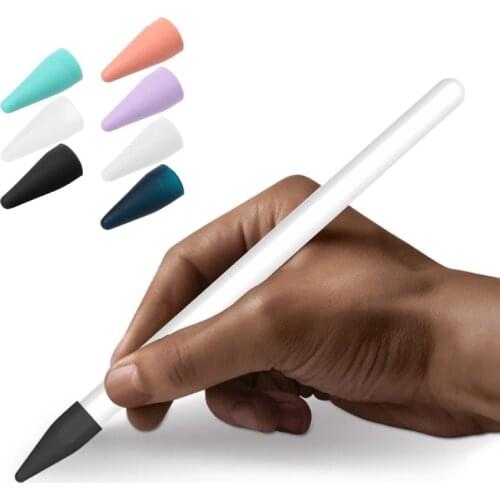 Silicone Protective Cap Stylus Pen Nib Cover Tip Protector for Apple Pencil 2nd Generation Tablet Pen Sleeve Accessories 7 Color