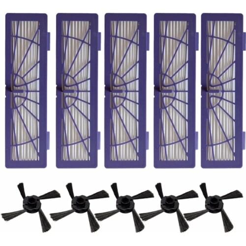 10pcs/lot replacement HEPA Filter Side Brush for Neato BotVac 70e 750 80 85 Robotic Cleaner Vacuum Cleaner Parts free shipping