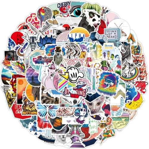 10/30/50/100pcs Mixed Cartoon Anime Graffiti Stickers Toy For Phone Laptop Travel Luggage Car Bike PVC Waterproof Kids Sticker