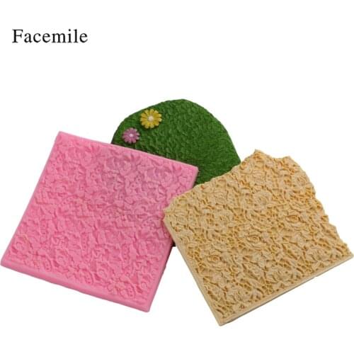 Sugarcraft Lace Flower Texture Silicone Mold Mat Fondant Mold Cake Border Decorating Tools Chocolate Gumpaste Baking Mold
