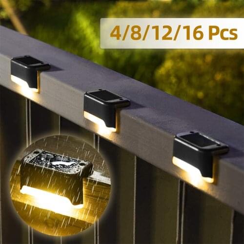 Solar Outdoor Lamp Solar Light Outdoor Waterproof Sun Battery Garden Lamp For Garden Street Staircase Solar Fence Post Light