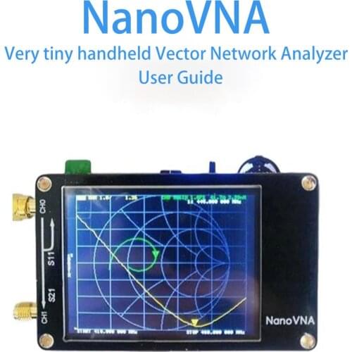 2.8 inch LCD Display 50KHz-300MHz NanoVNA Vector Network Analyzer Antenna Analyzer VNA HF VHF UHF UV with Battery