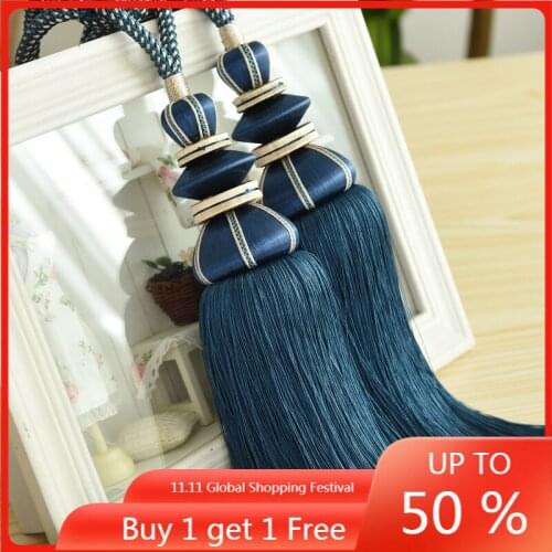 European Style Curtain Bandage Curtain Tassel Rope Curtain Buckle Tassel Decorative Pendant Single Ball Curtain Accessories