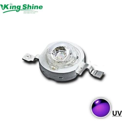 10PCS high power 5W UV led 395-400nm for Curing, ink drying. original Taiwan Epileds Chips 50000 hours life-spon