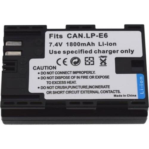 LP-E6 Battery for Canon EOS 5D Mark 3 4 IV 6D 7D 70D 80D