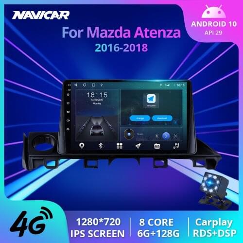 2Din Android10 Car Radio For Mazda Atenza 2016-2018 GPS Navigation Auto Radio Stereo Receiver Car Receiver Bluetooth Player IGO