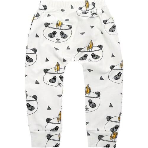 Retail/Wholesale Baby Pants Boy Girl Cartoon Cotton Autumn Leggings Casual Infant Clothing Baby Trousers With Quality Assurance