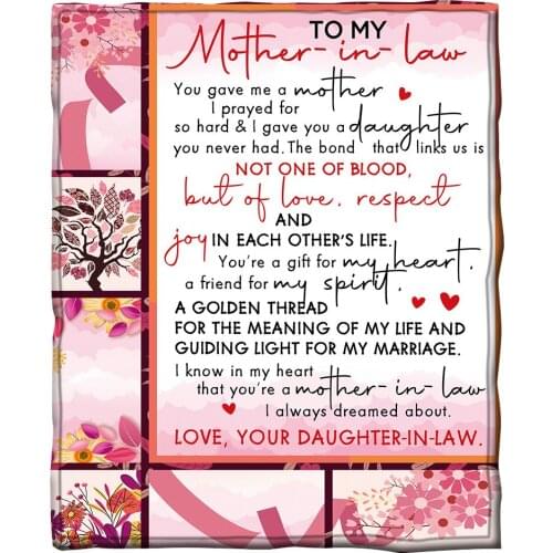 To My Mon 3d printed fleece blanket for Beds Hiking Picnic Thick Quilt Fashionable Bedspread Sherpa Throw Blanket