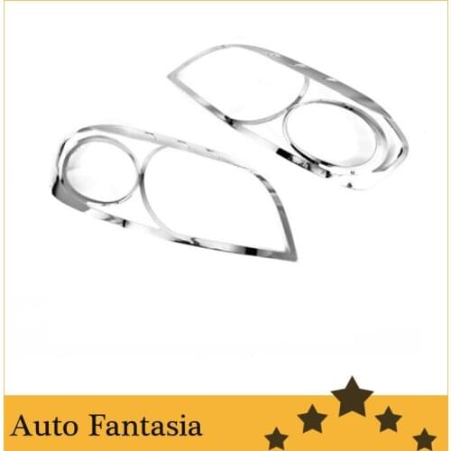 Chrome Head Light Cover Trim for Chevrolet Aveo T250 Sedan-Free Shipping