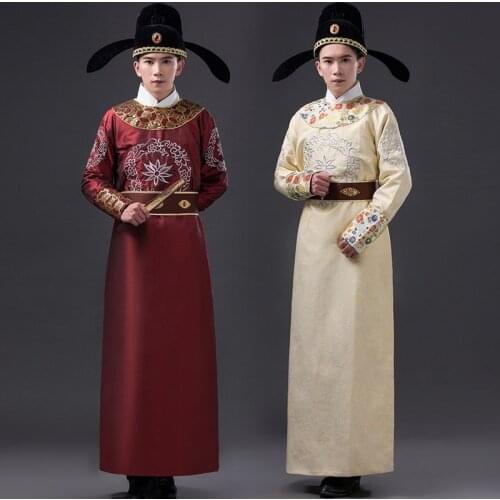 Chinese Traditional Costumes, Mens Hanfu, Ming and Qing Drama Stage Costumes, Role-playing Stage Costumes