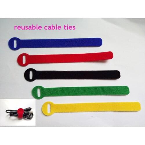 125pcs 18*160mm Nylon Reusable Cable Ties with Eyelet Holes back to back cable tie strap thin hook cable organizer figment