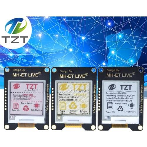 MH-ET LIVE 1.54 Inch Epaper Module E-paper E-Ink EInk Display Screen SPI Support Global/Part For Arduino STM raspberry pi ESP32