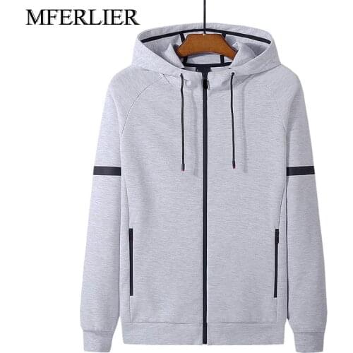 Spring Autumn cotton men hoodies 5XL 6XL 7XL 8XL bust 145cm Plus size long sleeve sweatshirt men 5 colors