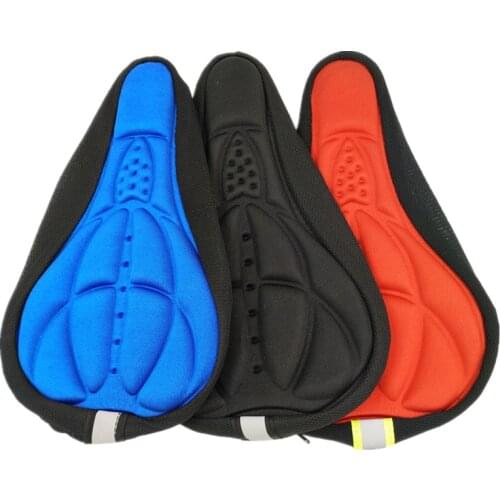 Soft 3d Padded Cycling Bicycle MTB Bike saddle Seat Cover Cushion Sponge Foam Comfortable saddles Mat Cushion Bicycle Accessory