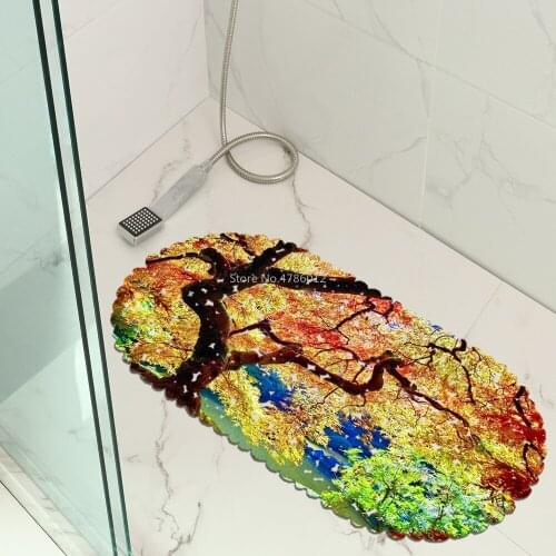 Landscape Bathroom Mat Non-slip Mat Hotel Bathroom Floor Mat Bathtub Foot Mat Sucker Mat