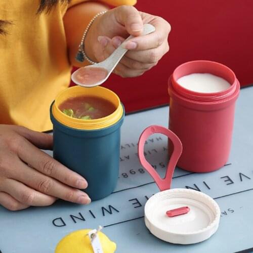 Plastic Soup Box Sealed Leak-proof Childrens Lunch Box Breakfast Congee Soup Cup Food Container Meal Preparation Bento Box