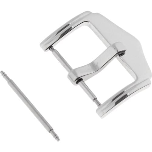 Prettyia Stainless Steel Watch Band Strap Clasp Buckle Replacement 16mm-22mm