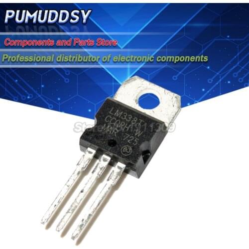 10PCS LM338T LM338 Voltage Regulator 5A 1.2V To 32V Output is short-circuit protected TO-220