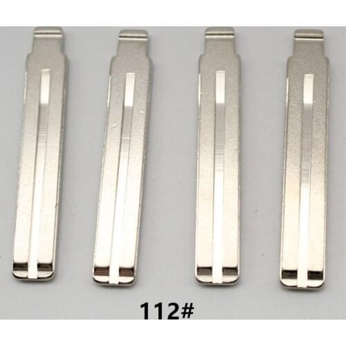 VVDI OEM 10Pcs 112# Metal Uncut Flip Remote Key Blade For Hyundai IX45/Santafe
