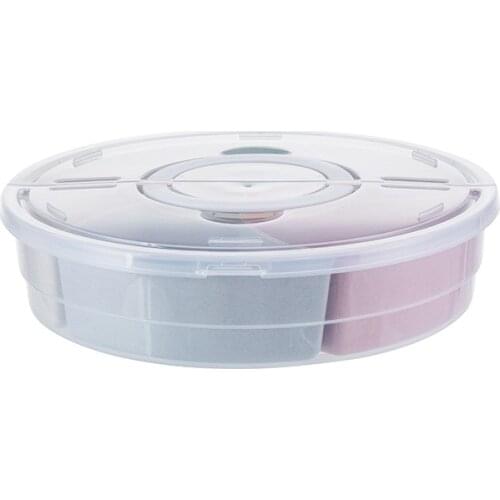 WSFS Hot Candy and Nut Serving Container, Appetizer Tray with Lid,Multi Sectional Nuts and Candy Snack Serving Tray with Lid