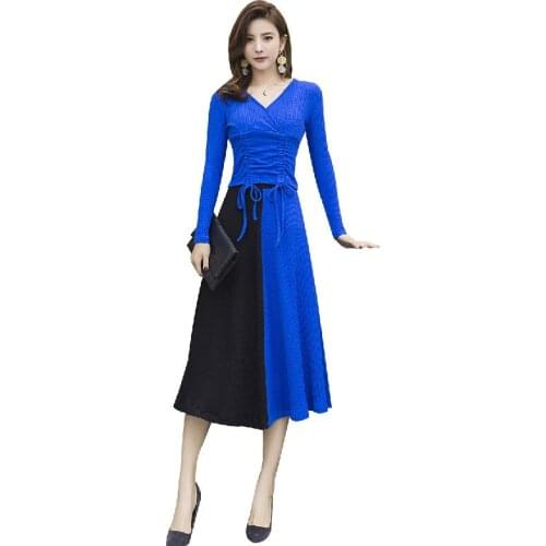 2 Piece Set Suits Gray casual loose oversize Two Piece Set 2019 Fall Party Women Sets Long sleeve Top and maxi Skirts