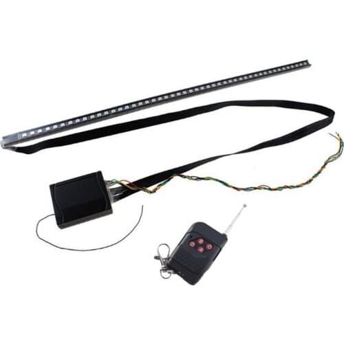 1PCS 12v high quality 56CM 7 Color 48 LEDs RGB Scanner Flash Car Strobe Knight lights Rider Kit brightness Light Strips for Car