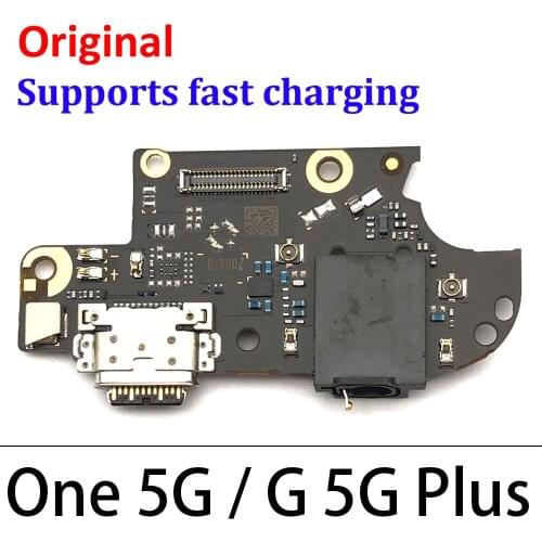 10PCS USB Charging Port Dock Connector Board Flex Cable For Moto One 5G / For Moto G 5G Plus With Mic Microphone Repair Parts