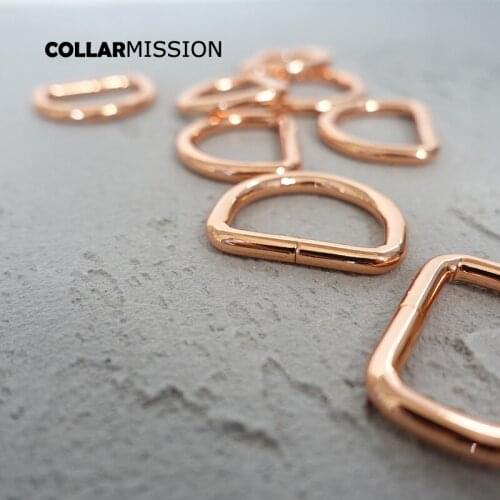 100pcs/lot D ring for 25mm webbing dog collar chain leather belt connect metal buckle heavy duty Non-welded flat Dee ring DK25M