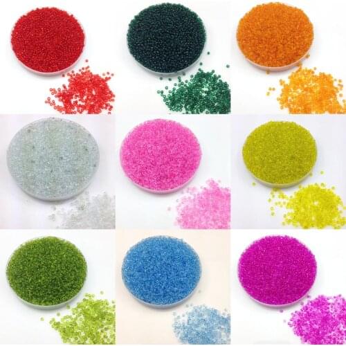 1000X 2mm Charm Round Transparent Colored Czech Glass Seed beads Jewelry Making Craft DIY Accessories Bracelet Earring Findings