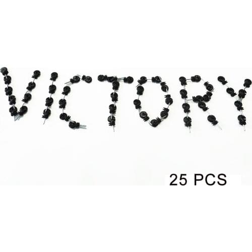 25Pcs Lydite Electric Fence Insulator Screw-in Insulator Fence Ring insulator for Wood Post