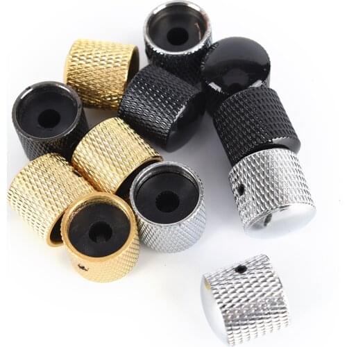 4Pcs Guitar Volume Tone Control Knobs Metal Electric Bass Dome Knobs+Wrench Guitar Parts & Accessories
