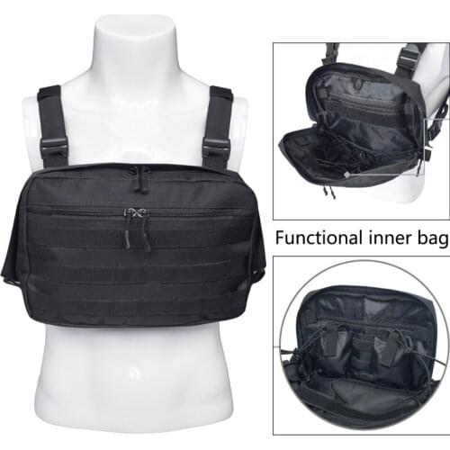 600D Oxford Hunting Bag Tactical Vest Pouch Chest Recon Tools Molle Pouch Outdoor Hunting bag 31x21x4.5cm