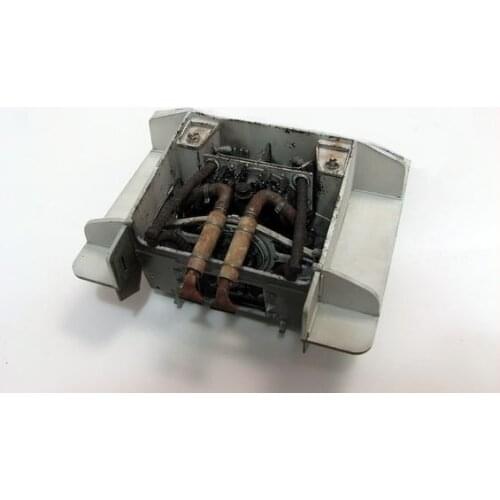 World War II American M4A1 Sherman tank resin engine compartment 1:35