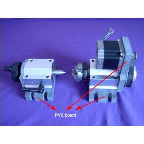 Engraving machine fourth axis A axis Rotary axis CNC indexing head with tail