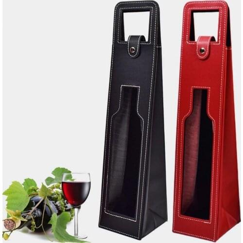 Manufacturers Custom-Made Wholesale Wine Bags Of Wine Packaging Gift Boxes Red Wine Only Leather Box