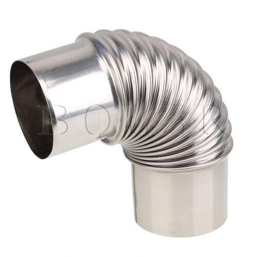BQLZR Boiler Water Heater Stainless Steel Elbow Exhaust Pipe For Gas Water Heater