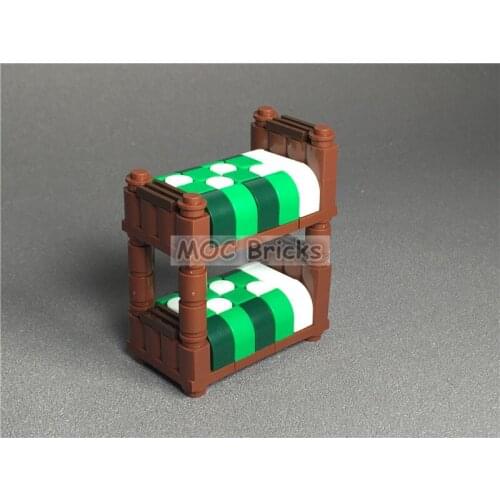 2pcs/lot MOC Bricks DIY decoration Furniture Single bed NO.4 Educational Building Blocks figure Toys for Children Xmas gifts