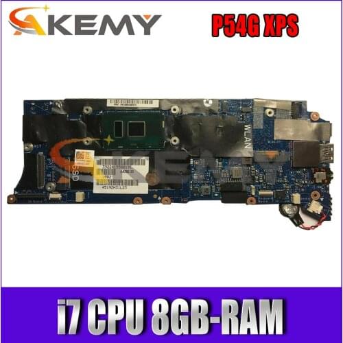 Laptop Motherboard For Dell P54G XPS 13 9350 AAZ80 LA-C881P CN-0V33HM 06D13G 0FK79N With i7 CPU 8GB-RAM 100% Fully Tested