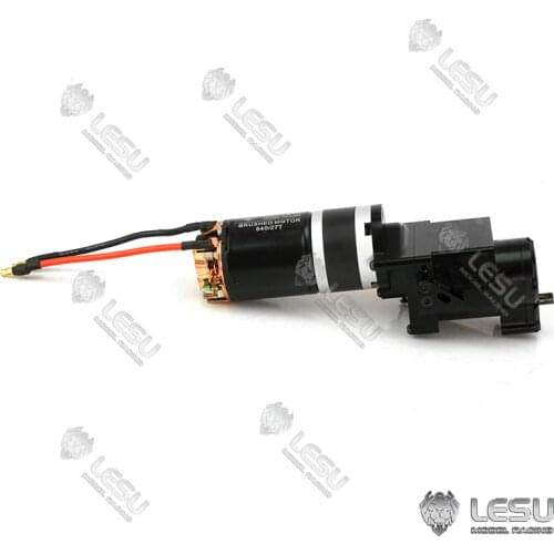 Metal LESU Gearbox Transmission 2Speed 27T Motor for DIY RC TAMIYA 1/14 Tractor Truck Dumper DIY MAN Benz Scania Model