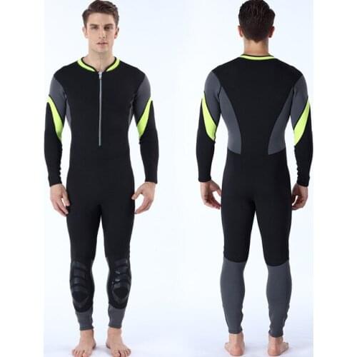 Scuba Spearfishing wetsuit men 3MM Neoprene long sleeve snorkeling Surfing skin diving suit winter thermal one piece swimwear